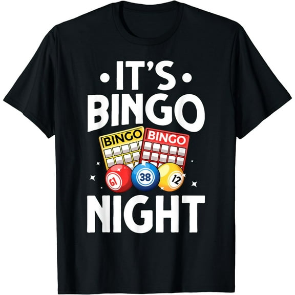 Cute Bingo Design For Men Women Bingo Lovers Casino Gambling T-Shirt