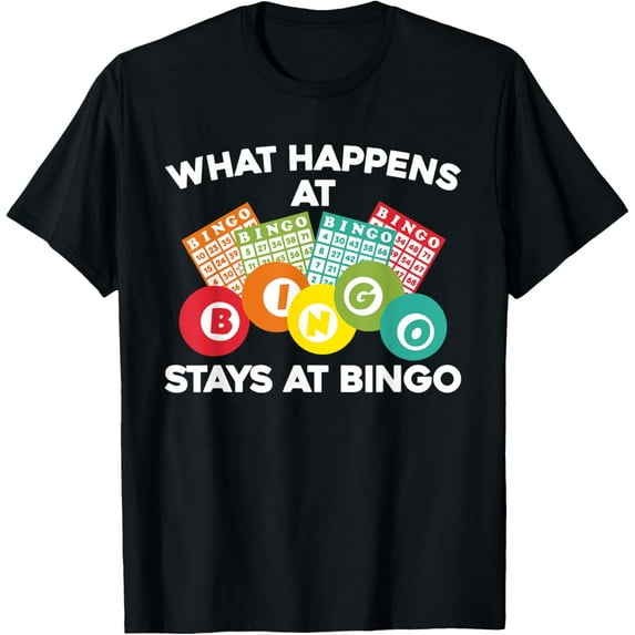 Cute Bingo Design For Men Women Bingo Player Gambling Game T-Shirt