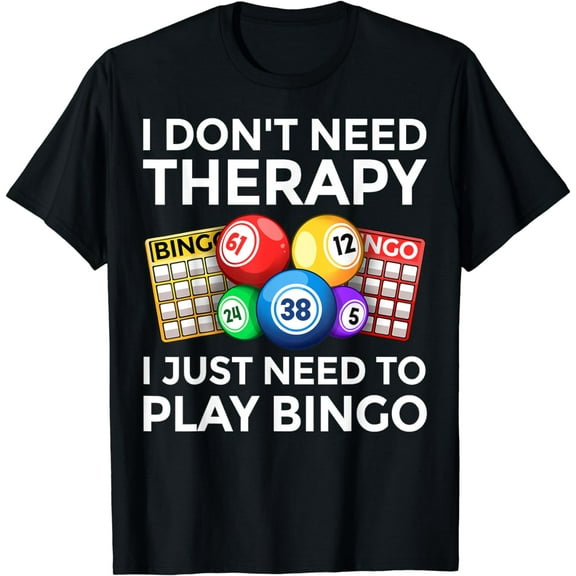 Cute Bingo Design For Men Women Casino Gambling Bingo Lovers T-Shirt