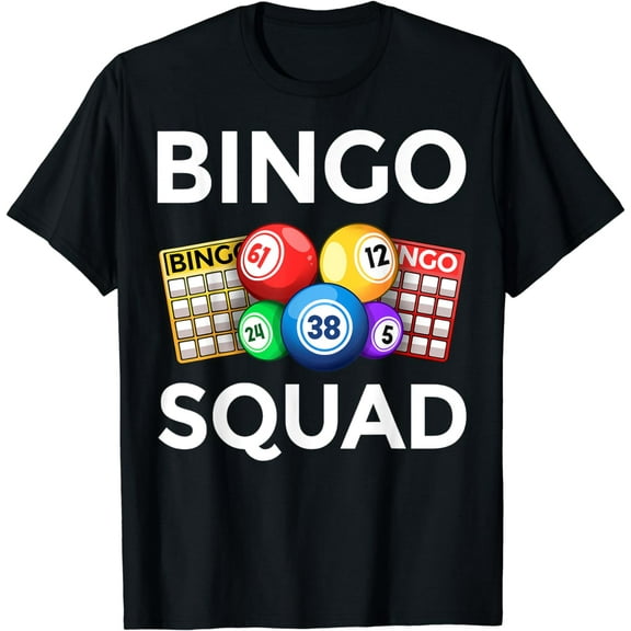 Cute Bingo Designs For Men Women Bingo Lovers Players Casino T-Shirt