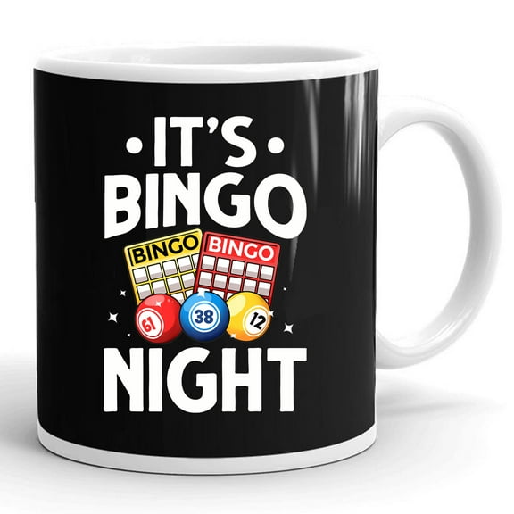 Cute Bingo Player Bingo Lovers Gift Ceramic Mug 11oz (White;11oz)
