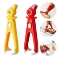 thumbnail image 1 of Cute Bird Anti-Scald Bowl Gripper, Silicone Hot Plate Retriever Tongs for Microwave & Steamer, Non-Slip Pot Lifter Kitchen Gadget, Heat Resistant Clip-Red, 1 of 9