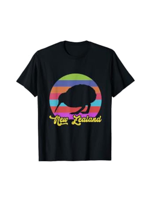 Cute Bird Lover colorful NZ Kiwi New Zealand T-Shirt