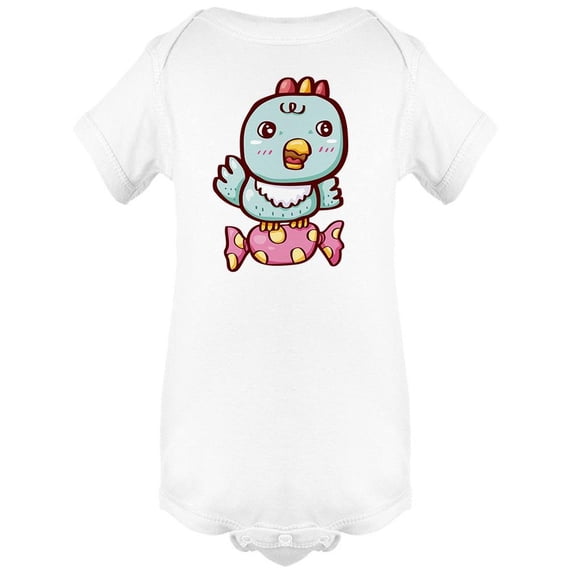 Cute Bird On A Candy Bodysuit Infant -Image by Shutterstock, 12 Months