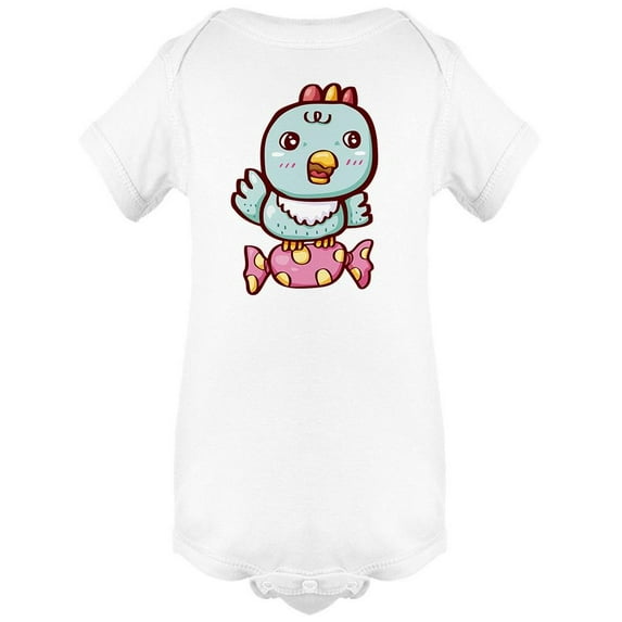 Cute Bird On A Candy Bodysuit Infant -Image by Shutterstock, 18 Months