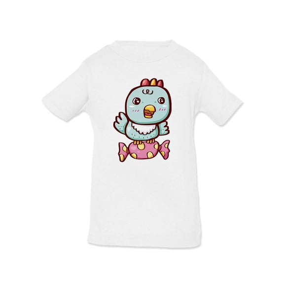 Cute Bird On A Candy T-Shirt Infant -Image by Shutterstock,  18 Months
