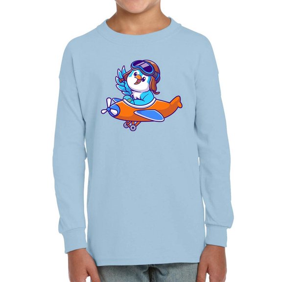 Cute Bird On Airplane Long Sleeve Toddler -Image by Shutterstock,  2 Toddler