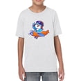 thumbnail image 1 of Cute Bird On Airplane T-Shirt Juniors -Image by Shutterstock,  Small, 1 of 4
