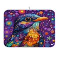 thumbnail image 1 of Cute Bird and Star Dish Drying Mat for Kitchen Counter 16x18 In Absorbent Microfiber Reversible Mats Dish Drainer Protector Rack Pad for Coffee Bar Table, 1 of 8