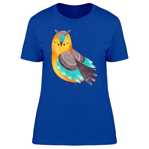 Cute Bird With Ethnic Body T-Shirt Women -Image by Shutterstock, Female Large