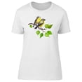 thumbnail image 1 of Cute Birds On Summer Branch T-Shirt Women -Image by Shutterstock, Female Small, 1 of 4