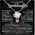 thumbnail image 1 of Cute Birthday Gift for Granddaughter from Grandmother, Love Knot Necklace for Granddaughter, Granddaughter Gifts from Grandma and Grandpa, To My Granddaughter Necklace Gift, 1 of 5