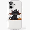thumbnail image 1 of Cute Black Cat Happy Halloween Compatible Phone Case for iPhone 11–17 Pro Max, 1 of 2