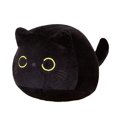thumbnail image 1 of Cute Black Cat Plush Pillow, Soft Stuffed Animal Doll for Sleeping, Kawaii Kitty Anime Plushie, Unique Easter Basket Filler, Graduation Gift, Valentine's Day Present for Her, 1 of 8