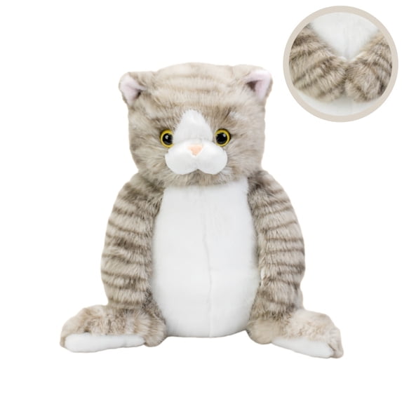 Cute Black Cat Stuffed Animal Doll - Creative Hand Magnetic Hug Cat Plush Soft Plush Toy Kitten Birthday Gift