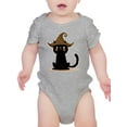 thumbnail image 1 of Cute Black Cat W Witch Hat Bodysuit Infant -Image by Shutterstock,  18 Months, 1 of 4