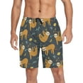 thumbnail image 1 of Cute Black Cats Pajama shorts Mens Lounge Sleep Shorts Super Soft Men Pajama Bottoms with Drawstring & Pockets, 1 of 7