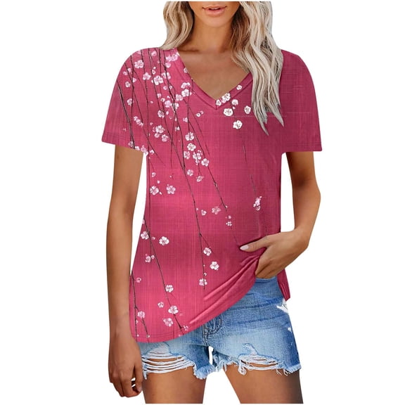 Cute Black Crop Tops for Women Womens T Shirts Casual Cotton Plus Size Shirts for Women