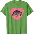 thumbnail image 1 of Cute Black Desert Rain Frog Love Heart Unisex T-Shirt for Men Women Kids Toddler,Lime Color,Size 4XL, 1 of 5