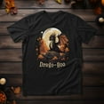 Cute Black Dragon Unisex Cotton Shirt, Vintage Vibe Tee, Halloween