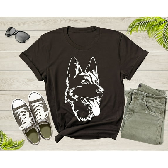 Cute Black German Shepherd Dog Puppy Pet Doggie Animal Dog T-Shirt Dog Lover Gift T Shirt for Men Women Kids Boys Girls Dog Graphic TShirt