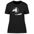 thumbnail image 1 of Cute Black Hair Maigc Unicorn T-Shirt Women -Image by Shutterstock, Female XX-Large, 1 of 2