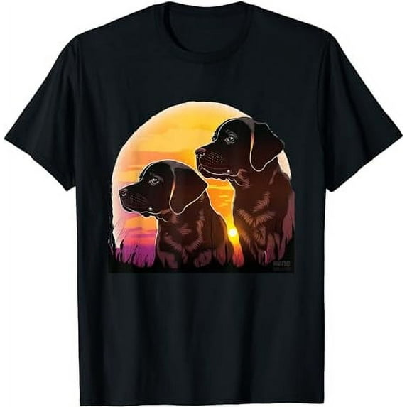 Cute Black Lab Black Labrador Retriever Puppy Dog Mom Animal T-Shirt