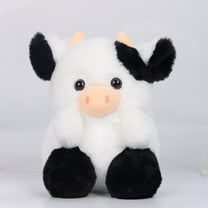 Cute Black Strawberry Cow Plush Doll - 20cm Stuffed Animal Gift for Kids, Cow Toy Cute Strawberry Cow Doll Special Family Strawberry Cow Filled Animals Children's Toy Gift 7.87-inch