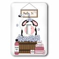 thumbnail image 1 of 3dRose, Cute Black and White Cow In A Bathtub, single toggle switch, 1 of 1