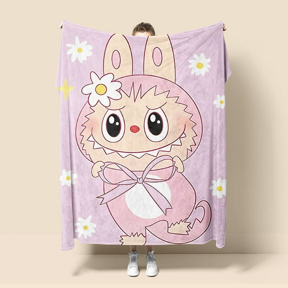 Cute Blanket 50x60IN - Soft Fluffy Warm Flannel Throw Blankets Birthday Gifts for Boys and Girls Couch Bedding
