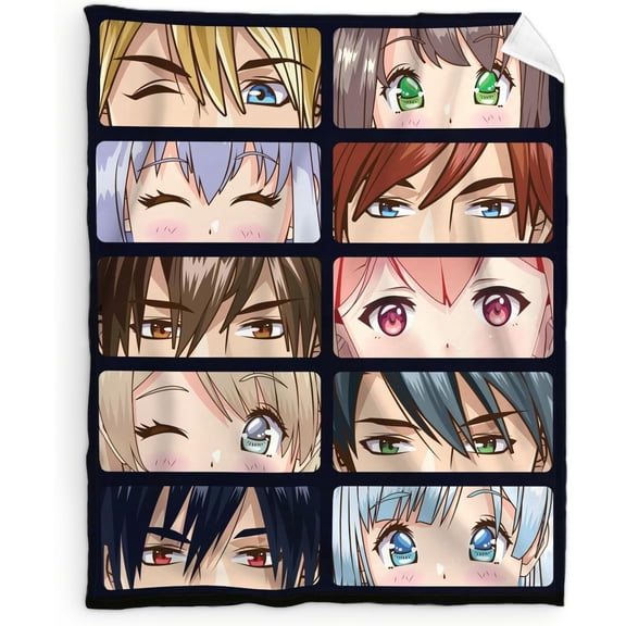 Cute Blanket Gifts for Girls - 30x40 Inches Cartoon Throw Blanket for Babies Kids - Soft Flannel Throws for Nap - Black Lap Size Blankets for Couch Sofa Crib