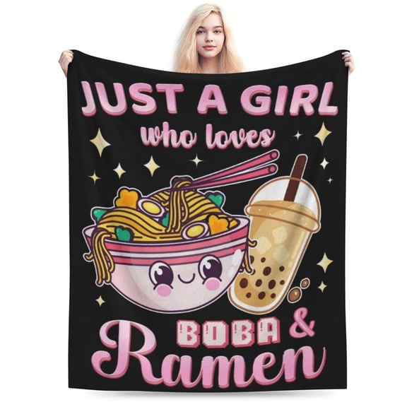Cute Blanket - Ramen Throw Blanket Gifts Ramen Lovers 50x40