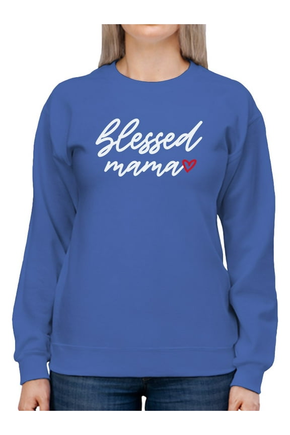 Cute  Blessed Mama Women Sweatshirt, Female XX-Large