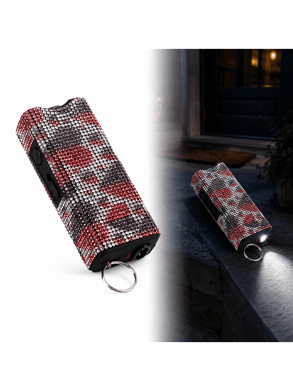 Cute Bling Flashlight Keychain,Rhinestone Bling Torch Keychain,Women Fashion Shinny Style Accessory Matching for Keys,Bags,Ideal Handy Tools Gift for Women