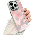 thumbnail image 1 of Cute Bling Glitter Laser Rabbit Bow Star Phone Case Compatible with iPhone Case (Red,iPhone 15), 1 of 6