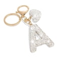 thumbnail image 1 of Cute Bling Initial Letter Keychain - Cute Resin Pendant with Heart Design, Personalized Alloy Key Gift for Car, 1 of 8