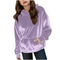 thumbnail image 1 of Cute Blouses for Juniors Hoodies for Teen Girls Cute Trendy Youth Long Sleeve Oversized Hooded Sweatshirts Tween Tops Winter Preppy Clothes, 1 of 6