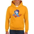 thumbnail image 1 of Cute Blue Bird Riding Airplane Hoodie Juniors -Image by Shutterstock,  x-Large, 1 of 4