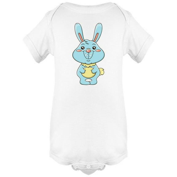 Cute Blue Bunny Bodysuit Infant -Image by Shutterstock,  6 Months