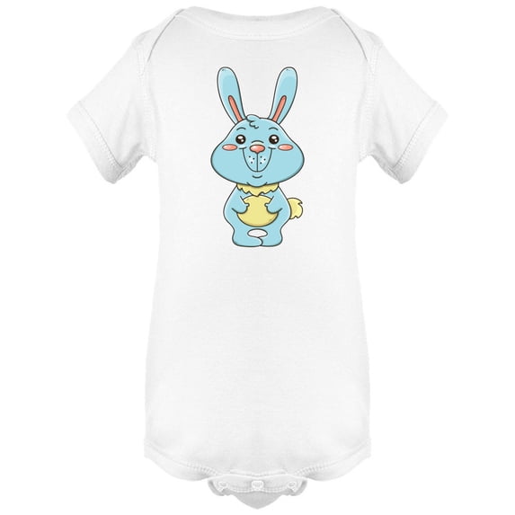 Cute Blue Bunny Bodysuit Infant -Image by Shutterstock, Newborn