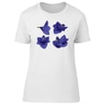 thumbnail image 1 of Cute Blue Gippeastrum Flowers T-Shirt Women -Image by Shutterstock, Female XX-Large, 1 of 2