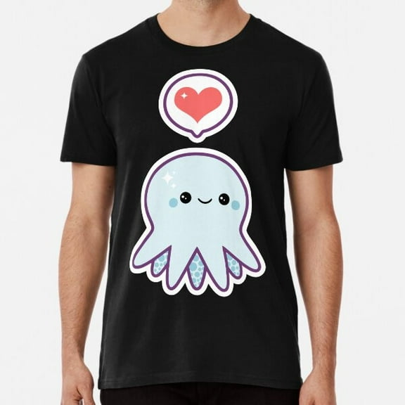 Cute Blue Octopus Shirt S-3XL Best Shirt