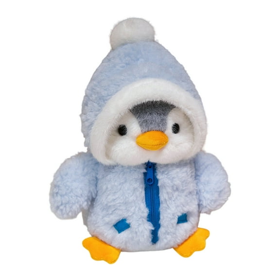 Cute Blue Penguin Furry Toy Doll - Soft Cotton Plush Toy for Kids, Adorable Souvenir and Gift for Birthdays, Holidays, and Oceanarium Lovers - Cozy Cuddly Companion, Perfect Room Decor!