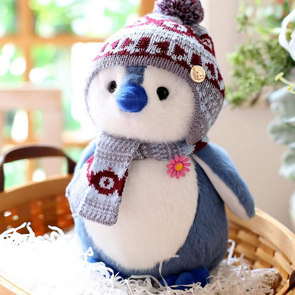 Cute Blue Penguin Plush Toy 7.9 inches, Penguin Plush Toy, Cute Penguin Plush, Penguin Plush, Cute Baby Penguin Stuffed Animal, Soft Penguin Stuff Plush Doll Gift for Kids Girls Boys Girlfriend