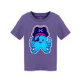 thumbnail image 1 of Cute Blue Pirate Octopus T-Shirt Toddler -Image by Shutterstock,  2 Toddler, 1 of 2