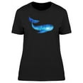 thumbnail image 1 of Cute Blue Whale In Watercolor T-Shirt Women -Image by Shutterstock, Female x-Large, 1 of 2