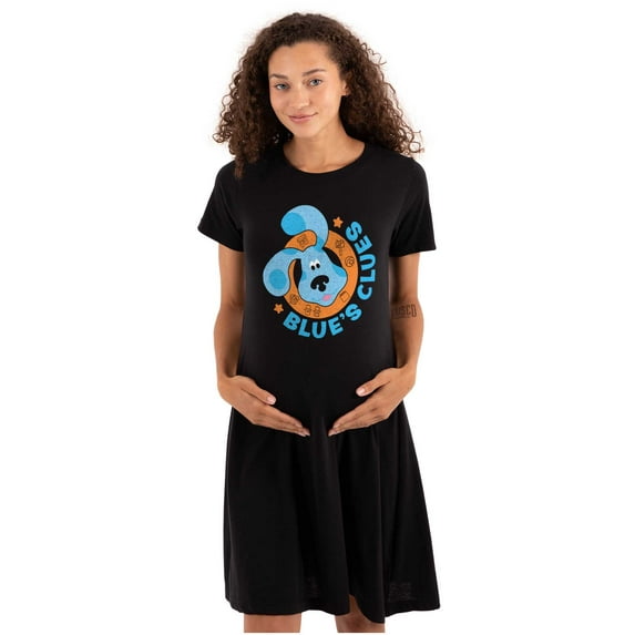 Cute Blues Clues Puppy and Friends Women's Maternity Dress Brisco Brands M