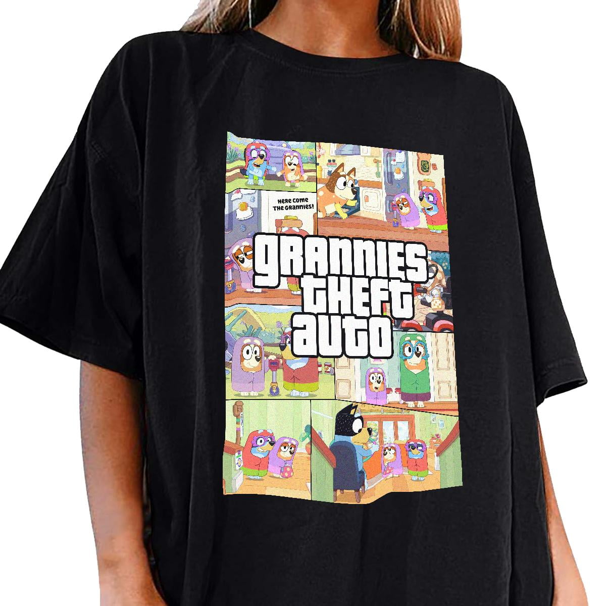 Cute Bluey Dog Bluey Friends Unisex T Shirt Black