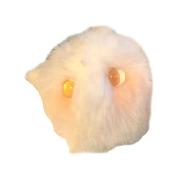 Cute Blush Ball Doll Cartoon Plush Toy Keychain Pendant Schoolbag Backpack Hanging Ornament Bag Charm Furry Ball Toy