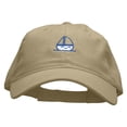 thumbnail image 1 of Cute Boat Embroidered Deluxe Washed Twill Cap - Khaki OSFM, 1 of 5